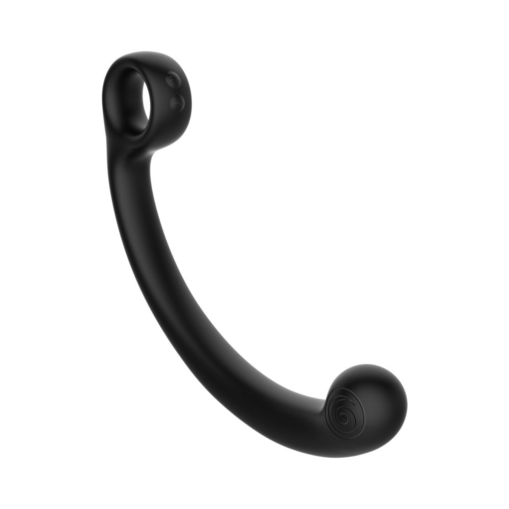 SVibe Snail AXI Spot Wand Vibrator Granite Noir showcasing its sleek black design, perfect for targeted pleasure.