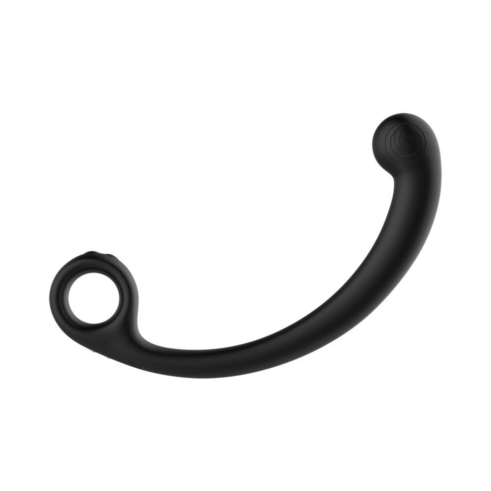 SVibe Snail AXI Spot Wand Vibrator Granite Noir showing its ergonomic design for enhanced pleasure and targeted stimulation.