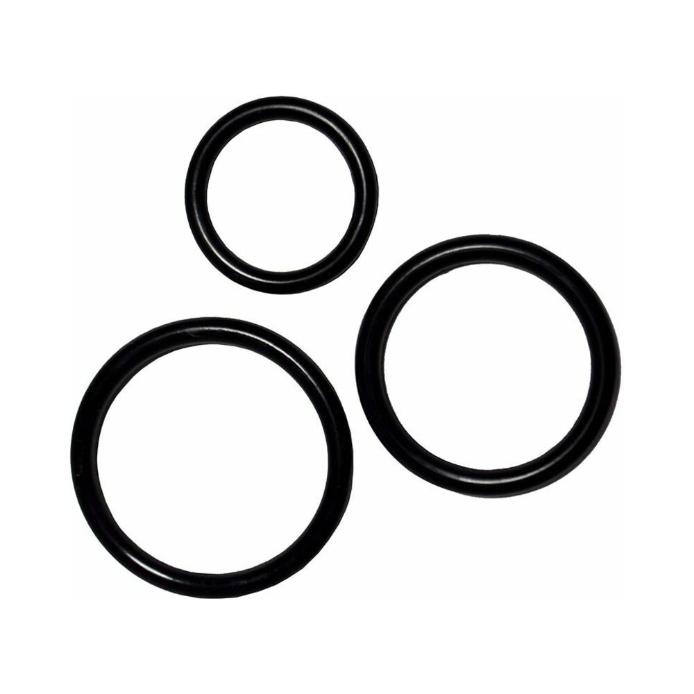 Me You Us Ultracock Harness Kit includes three adjustable black o-rings for versatile strap-on use.