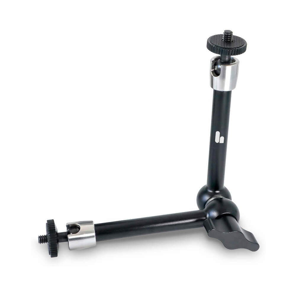 The Handy Handsfree Desk Mount features a durable aluminum alloy clamp and adjustable arm for versatile positioning.