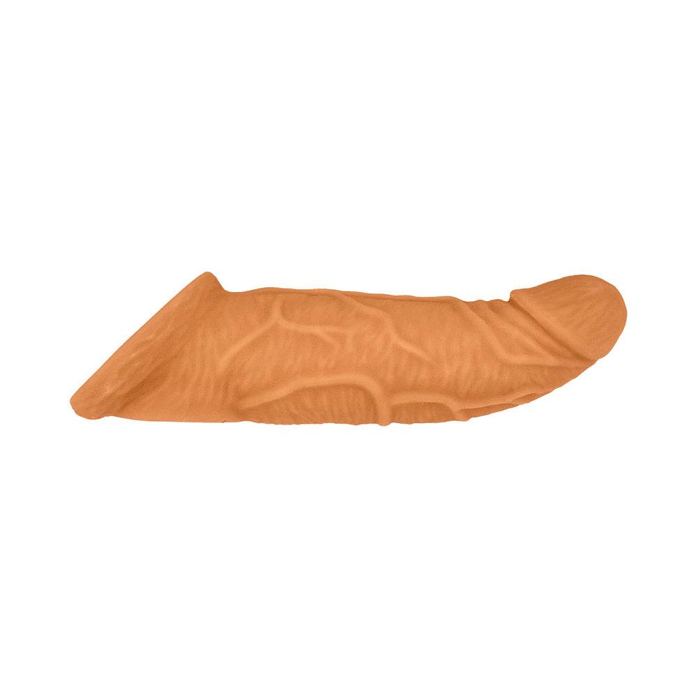 Oxballs Coach Cocksheath Skinz Peachy is a thick, veiny extension designed for comfort and enhanced performance.