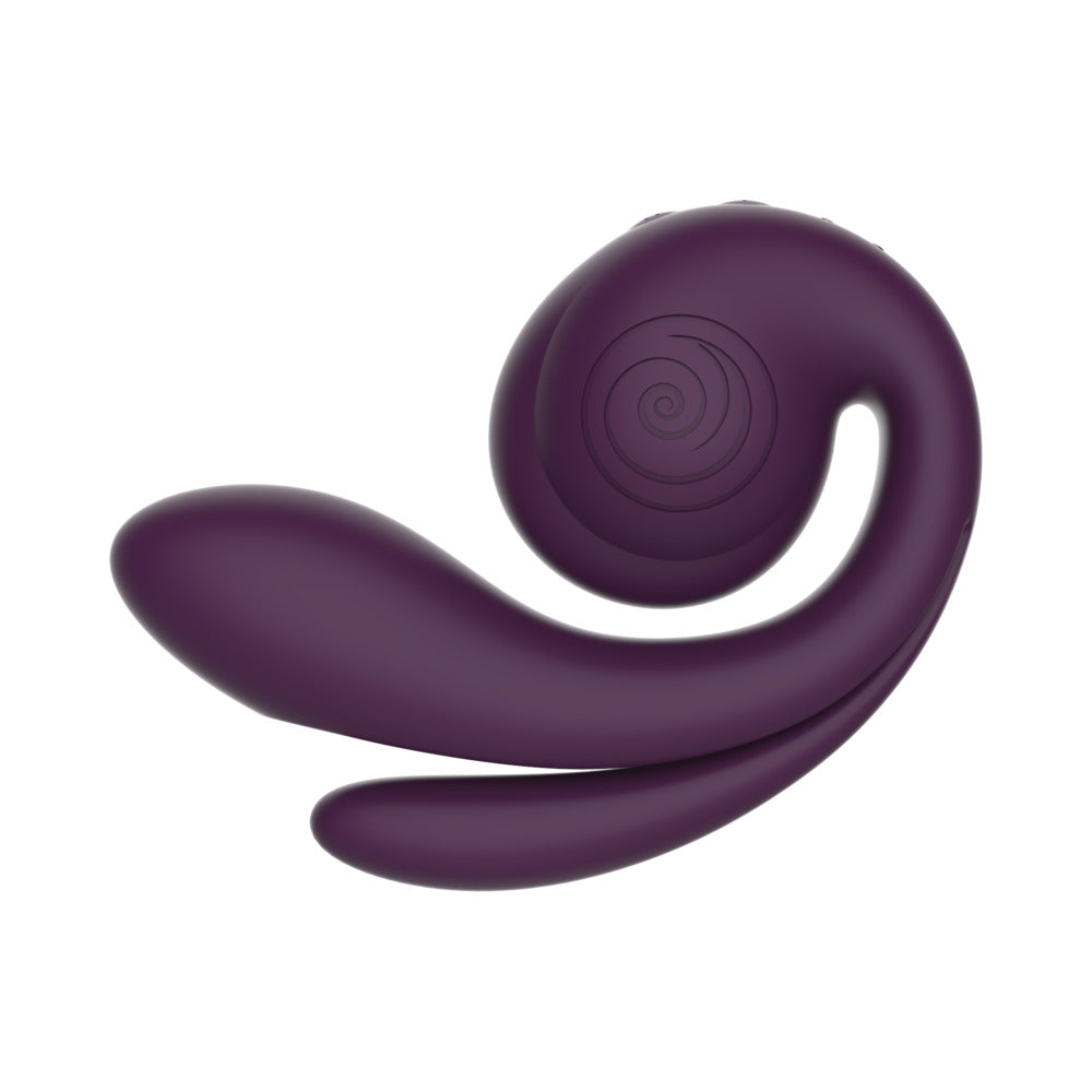 SVibe Snail Gizi Pro Triple Vibrator Grape in a sleek purple design for enhanced pleasure.