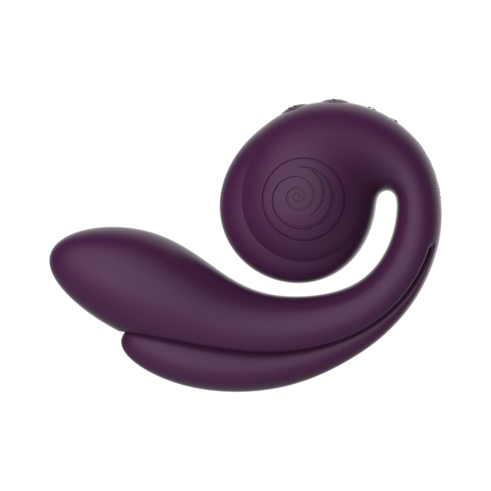 SVibe Snail Gizi Pro Triple Vibrator Grape in a sleek purple design for targeted clitoral stimulation.