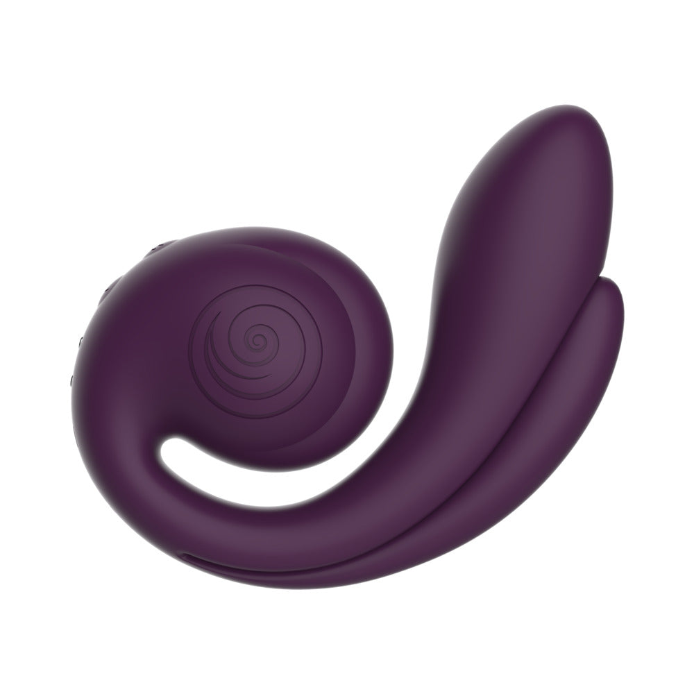 SVibe Snail Gizi Pro Triple Vibrator Grape in a sleek purple design, showcasing its unique snail shape.