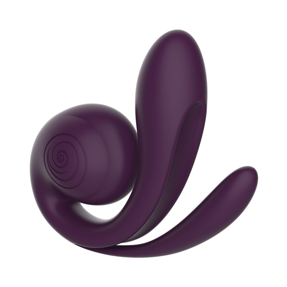 SVibe Snail Gizi Pro Triple Vibrator Grape in a sleek purple design, ideal for continuous clitoral stimulation.