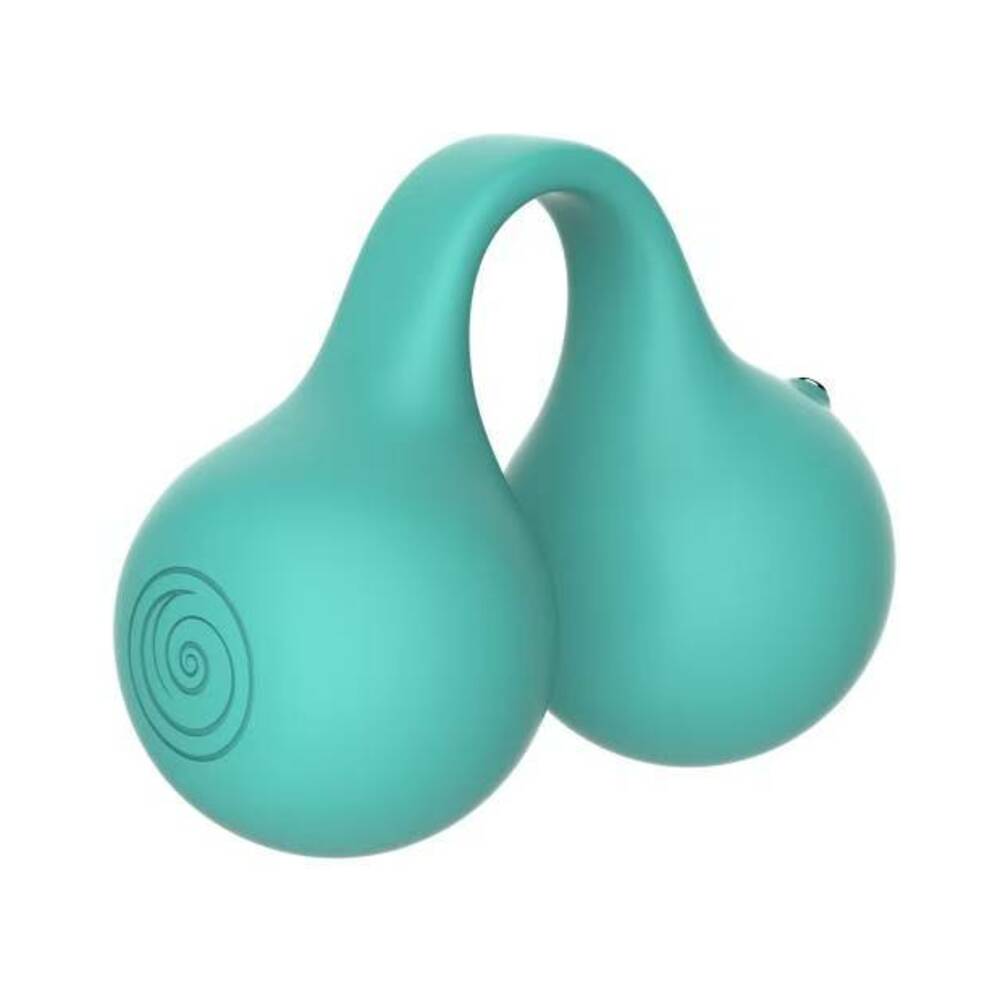 Svibe Snail Twinn Finger App Vibrator Tiffany in teal color with a unique design.