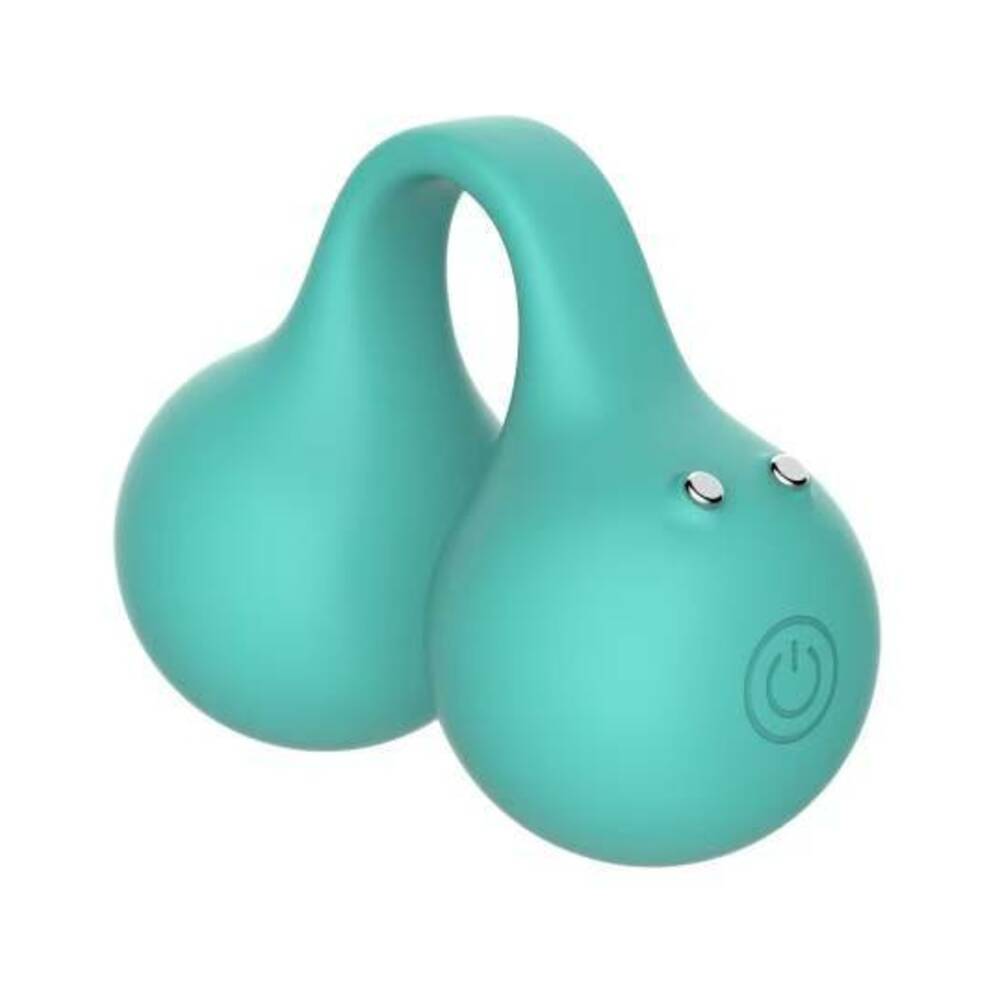 Svibe Snail Twinn Finger App Vibrator Tiffany in teal color with ergonomic design for enhanced stimulation.