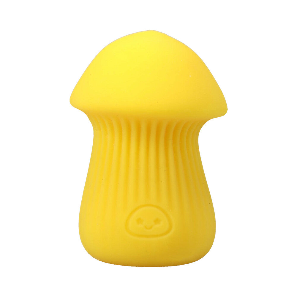 Mochi ULTRASKYN Mini Stroker Yellow in a playful mushroom design for enhanced sensation and comfort.