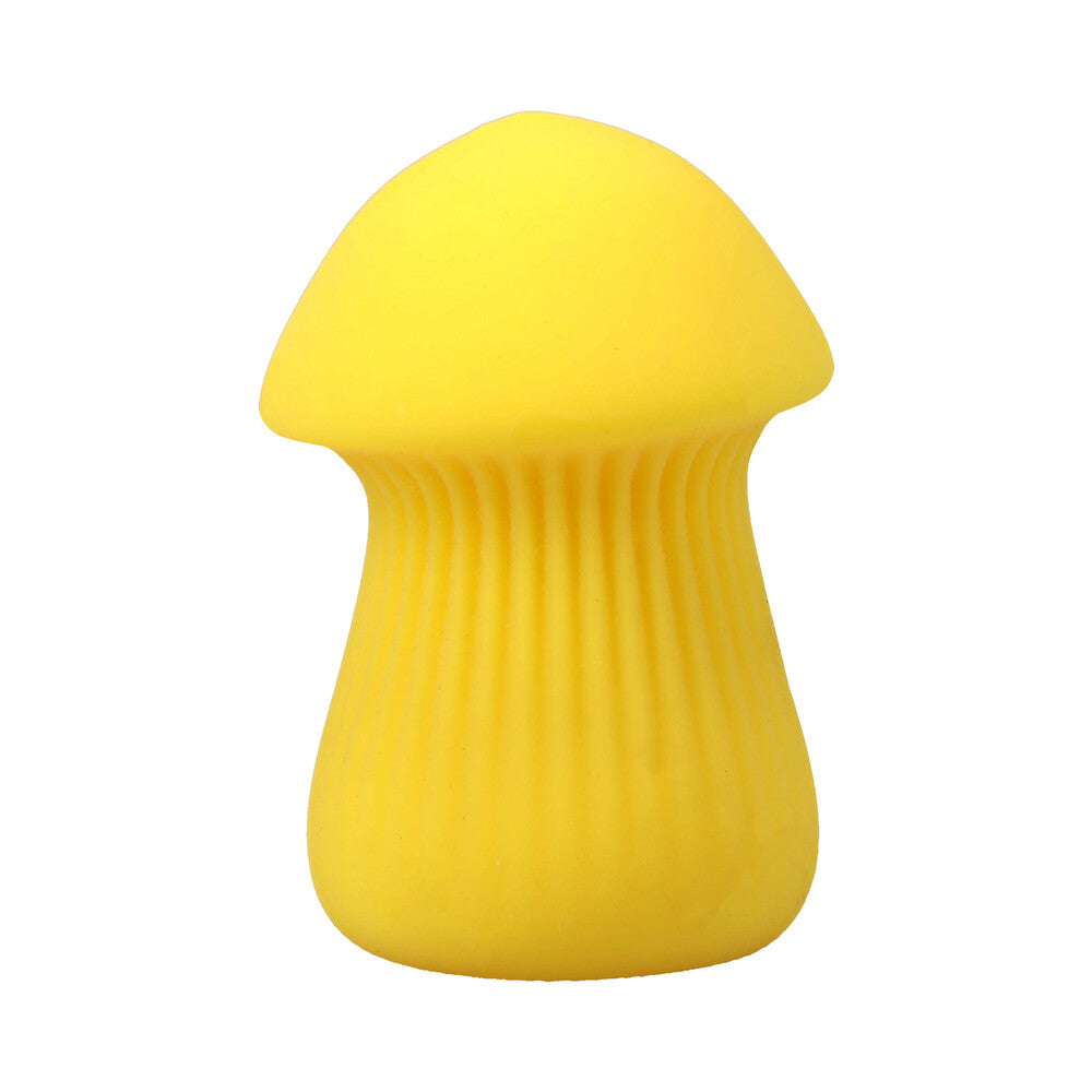 Mochi ULTRASKYN Mini Stroker Yellow in a playful mushroom-inspired design for enhanced sensation.