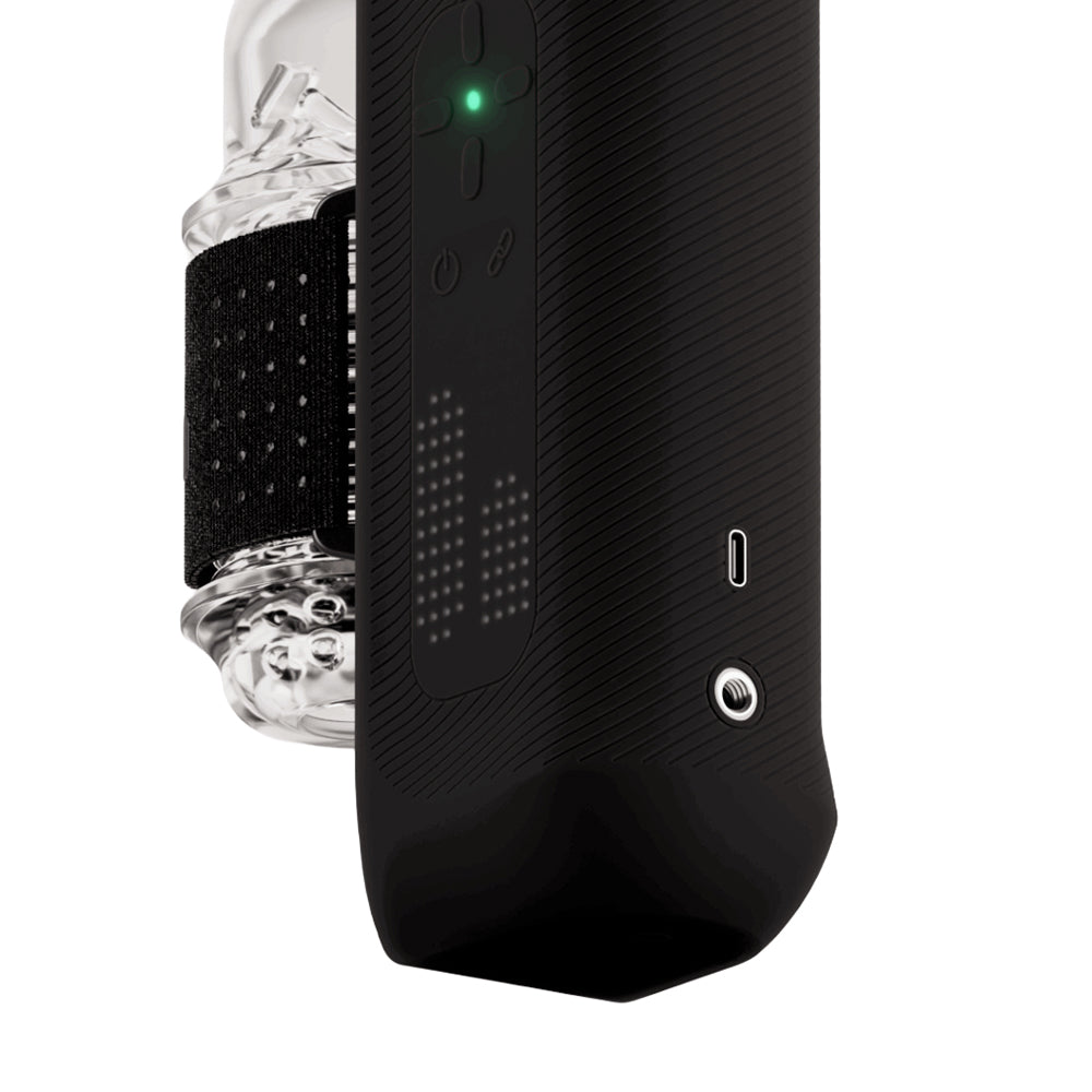 Close-up of The Handy 2 Pro Automatic Male Stroker Black, showcasing its sleek design and user interface.
