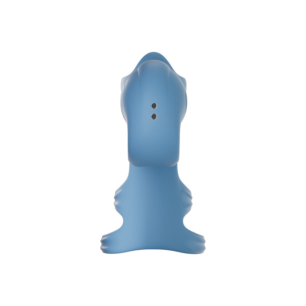 SVibe Snail JOVI Arc Couples Ring Vibrator Blue Haze in sleek design viewed from above.
