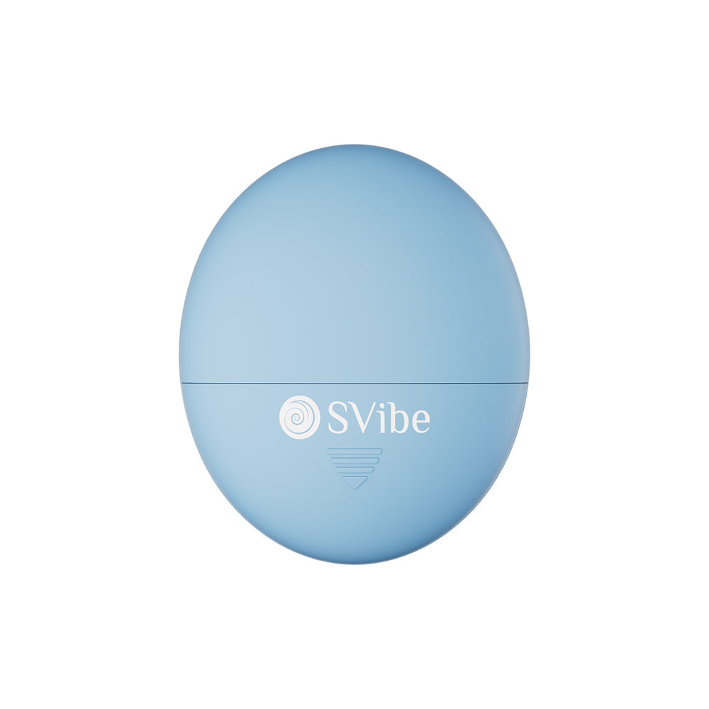 SVibe Snail JOVI Arc Couples Ring Vibrator Blue Haze in a sleek blue design, showcasing its innovative shape.
