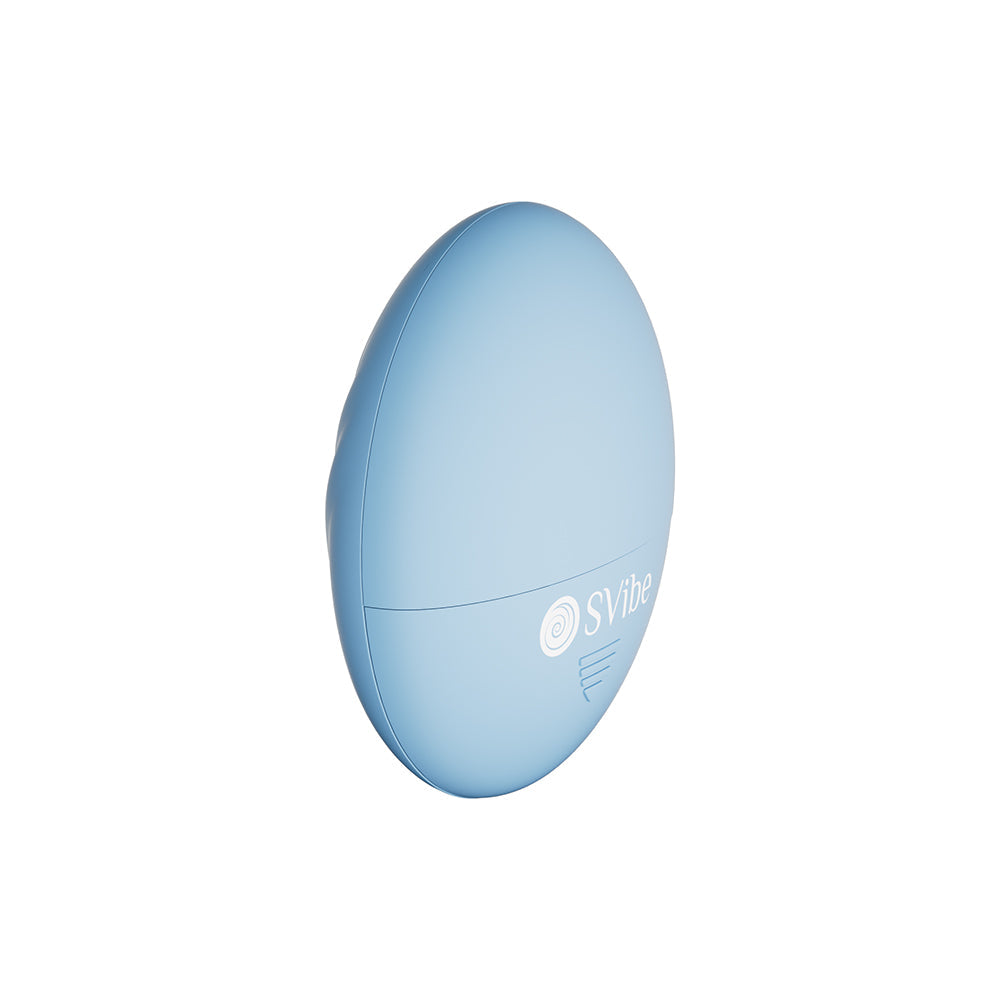 SVibe Snail JOVI Arc Couples Ring Vibrator Blue Haze in soft blue color, sleek design for enhanced comfort and control.