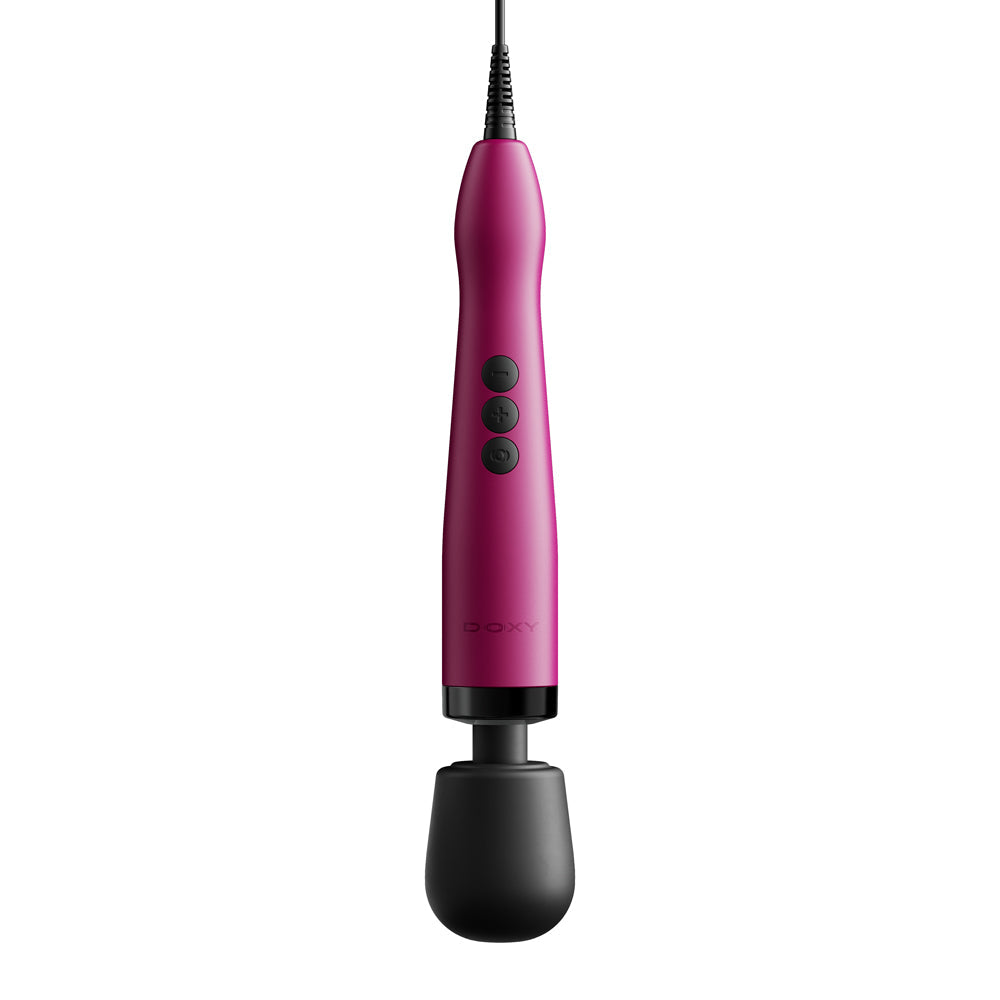Doxy Original Massager Wand Massager Pink with a sleek design and power buttons, perfect for relaxation and satisfaction.