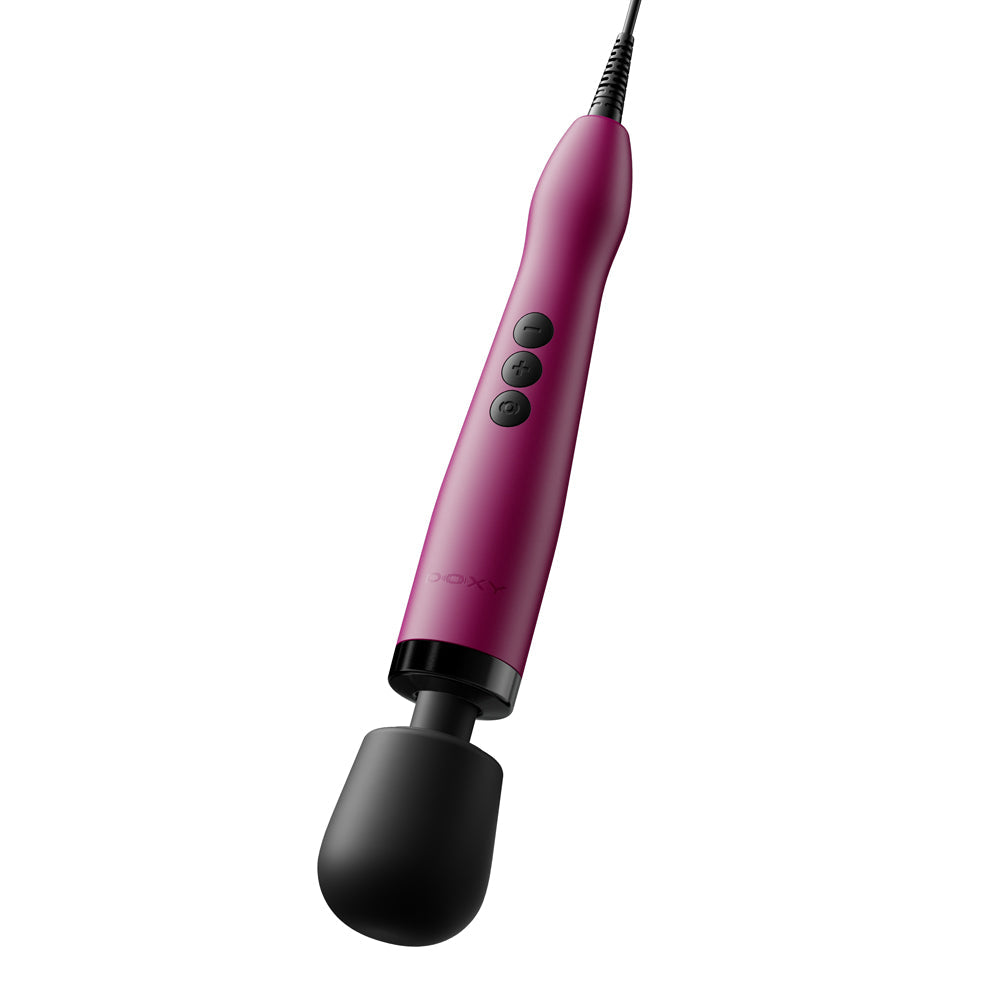 Doxy Original Massager Wand Massager Pink with ergonomic design and control buttons for enhanced performance.