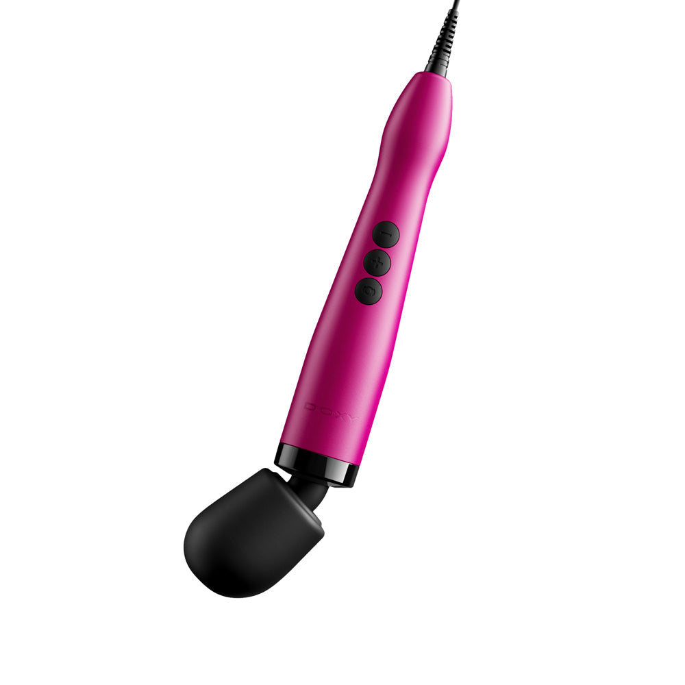 Doxy Original Massager Wand Massager Pink with black head and control buttons, ideal for relaxation and stress relief.