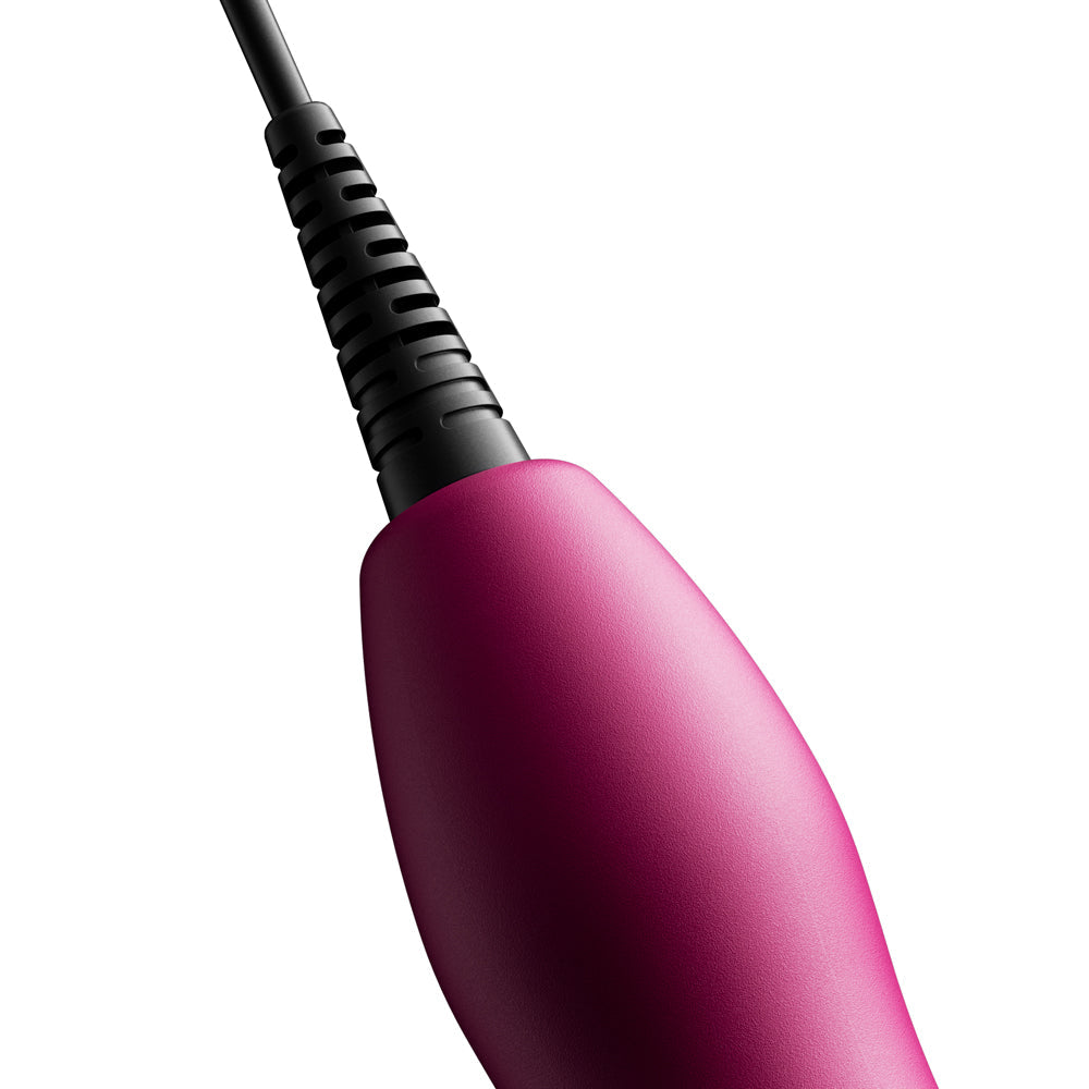 Doxy Original Massager Wand Massager Pink close-up of the handle and plug cord.