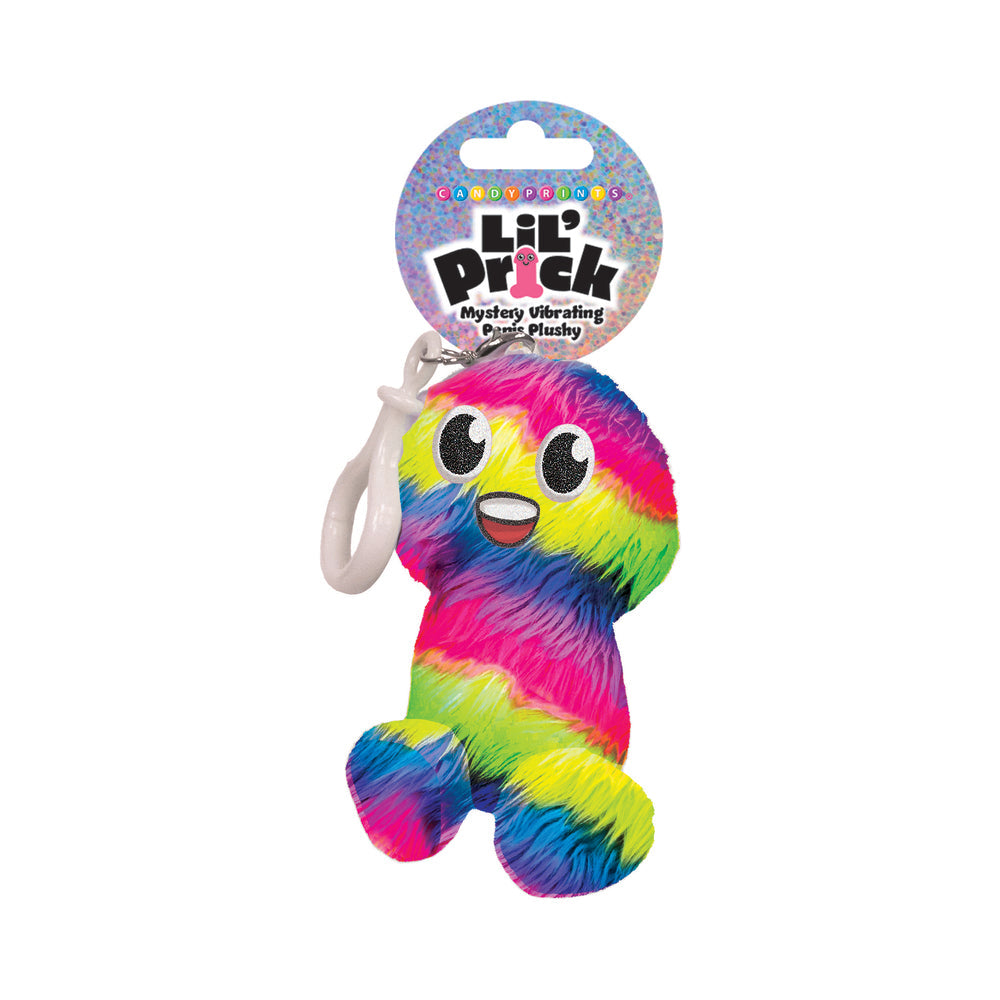 Lil Pricks Mystery Box Individual Plush Penis Keychain in vibrant colors and playful design.
