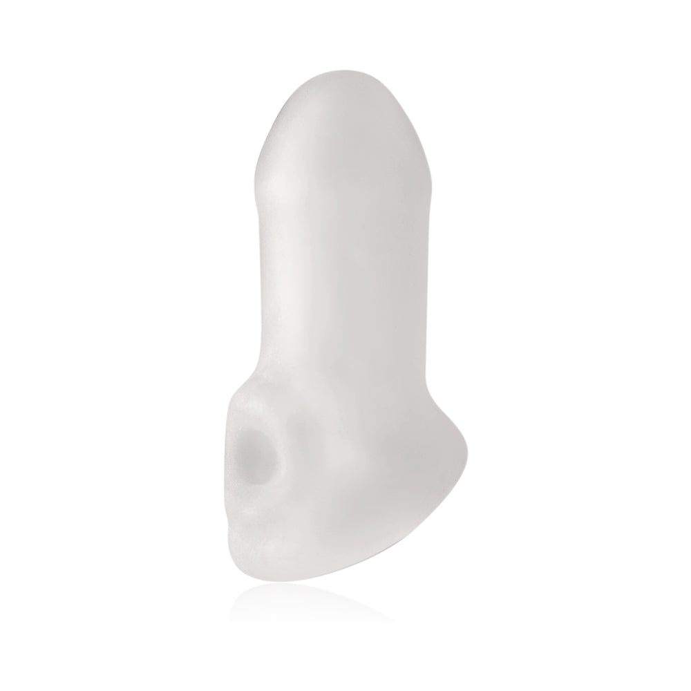 Perfect Fit Fat Boy Thin Sheath 4.0 Clear, a comfortable enhancement sheath for intimacy.