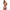 Magic Silk Sexy Time Pulse Check Nurse Costume White S/M model wearing strappy lingerie set from the back.