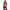 Magic Silk Sexy Time Study Break Schoolgirl Costume Red S/M worn with a playful pose, featuring plaid micro bra and garter skirt.
