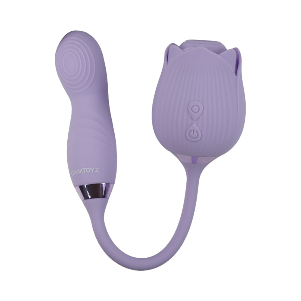 Camtoyz Lotus G-spot Stimulator in elegant purple design, crafted for focused internal pleasure.