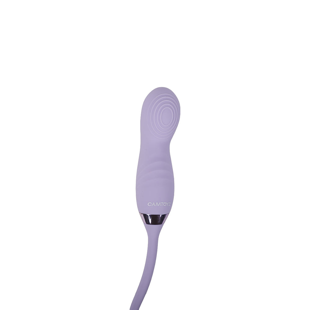 Camtoyz Lotus G-spot Stimulator in lavender color with textured surface for enhanced pleasure.