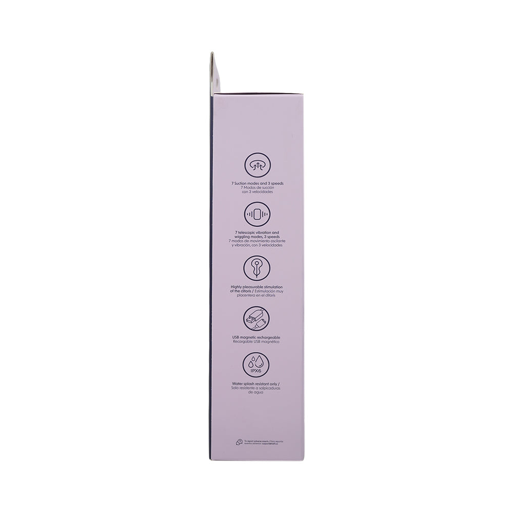 Camtoyz Lotus G-spot Stimulator packaging showing features and functions for enhanced pleasure.