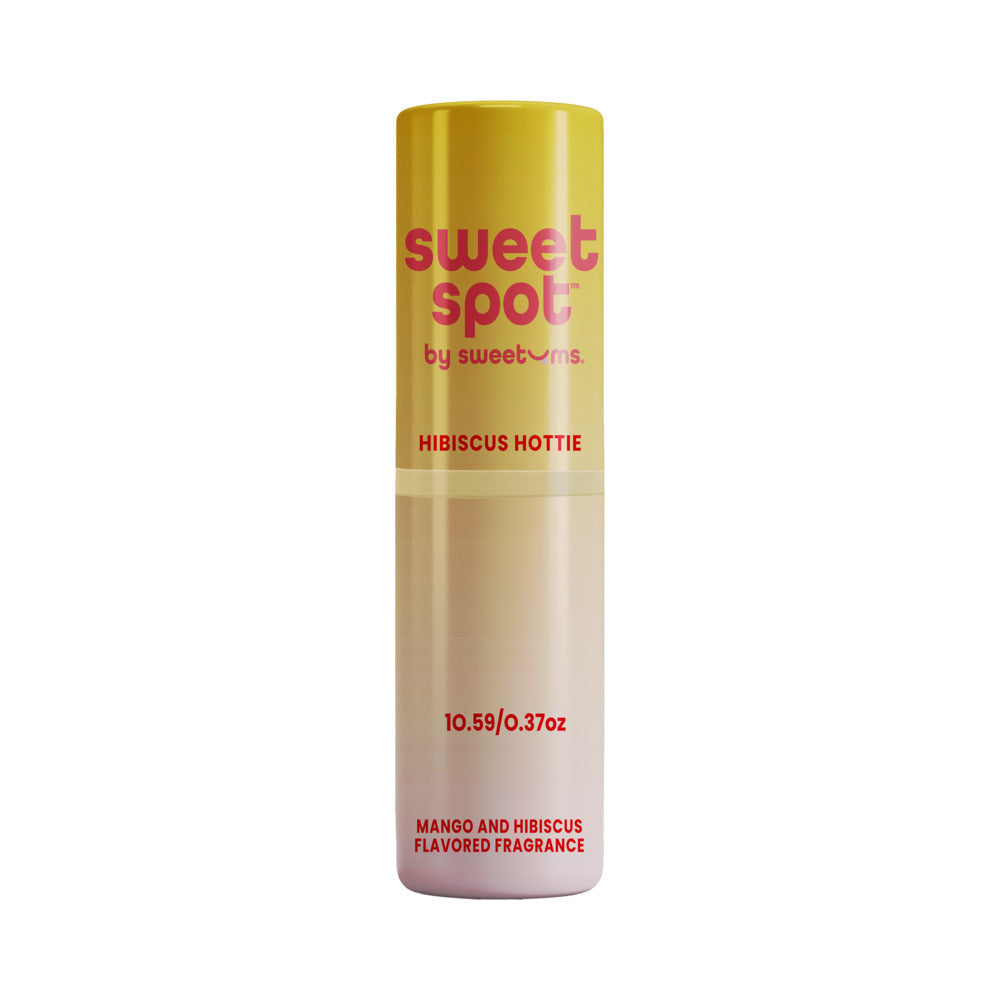 Sweetums Sweet Spot Flavored Fragrance Hibiscus Hottie mango and hibiscus scented stick for personal care.