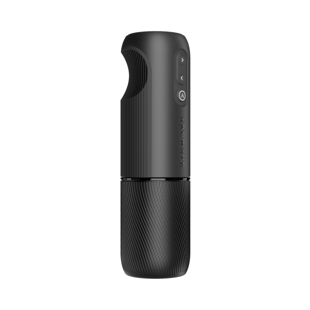 Arcwave Orbit Rechargeable Silicone Rotating Stroker, a modern male pleasure device with advanced controls.