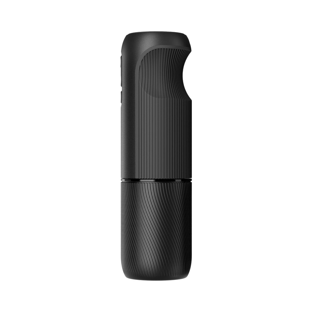 Arcwave Orbit Rechargeable Silicone Rotating Stroker in sleek black design with textured grip for enhanced pleasure.