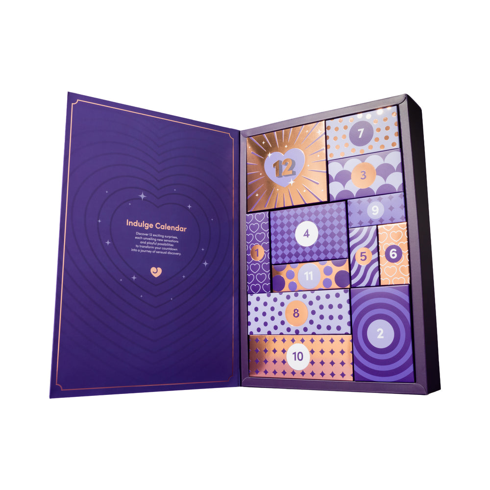 Lovehoney Indulge 12 Day Advent Calendar 2026 displayed with colorful doors for a festive holiday countdown.