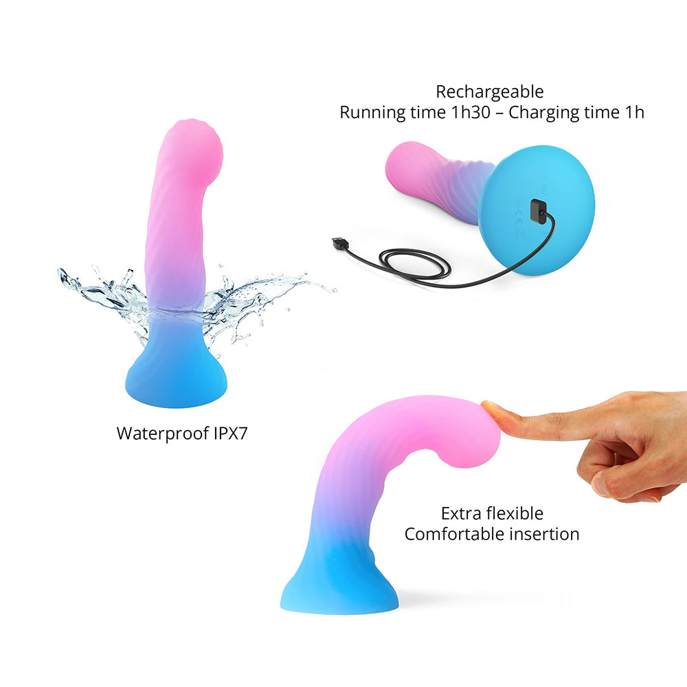 Love To Love Dildo Led Candy Loop with waterproof design, rechargeable feature, and comfortable flexible insertion.