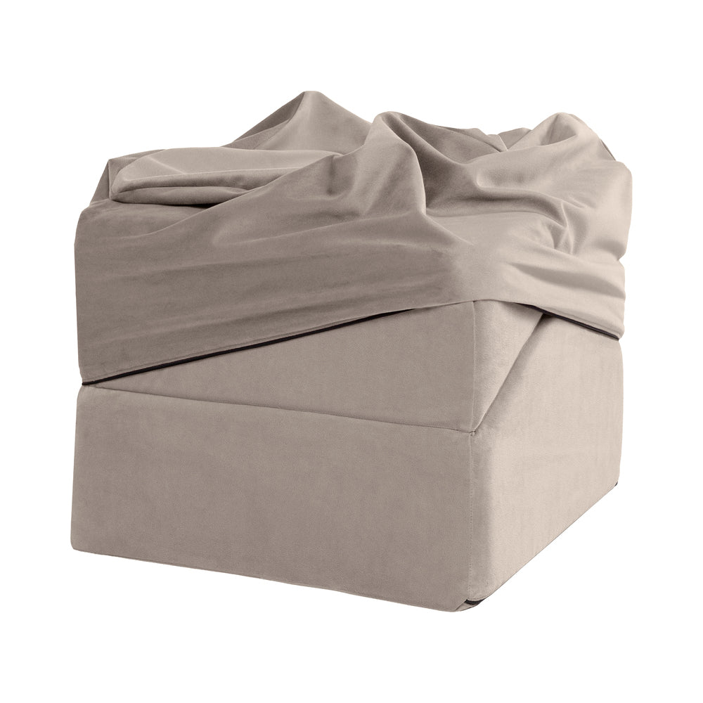 Liberator Flip Ramp Sex Positioning Pillow With Slip Cover Cream displayed in a stylish, neutral cover, ideal for comfort and support.