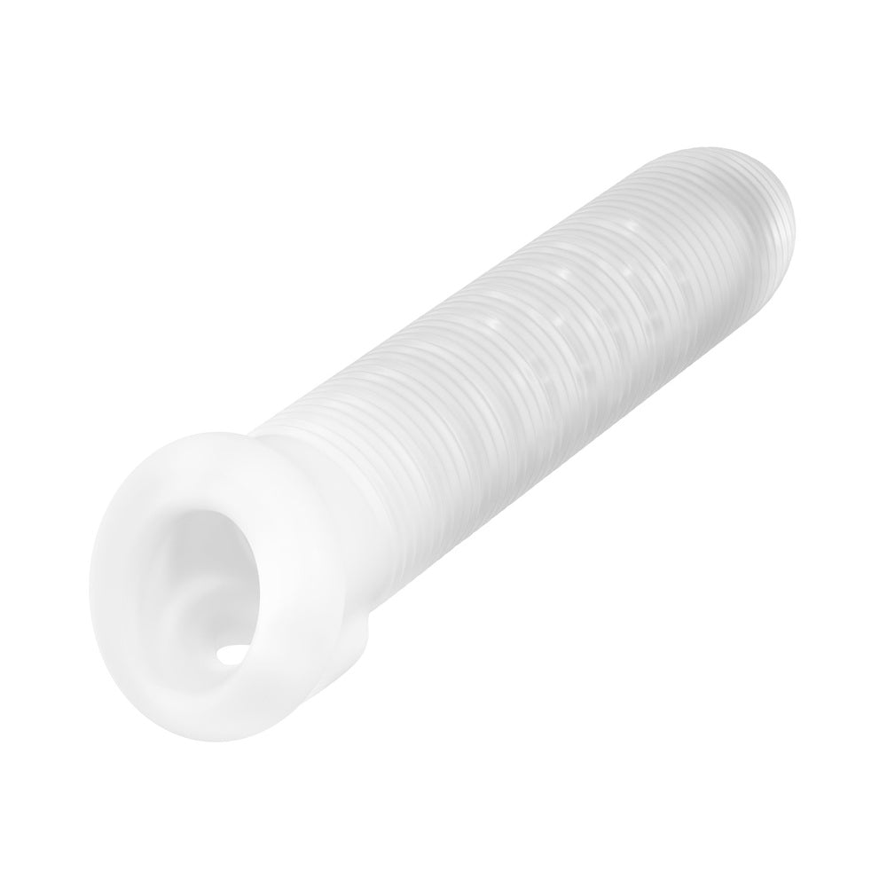 Performance Plus Stoic Silicone Penis Sheath Large, clear silicone sleeve for enhanced girth and texture.