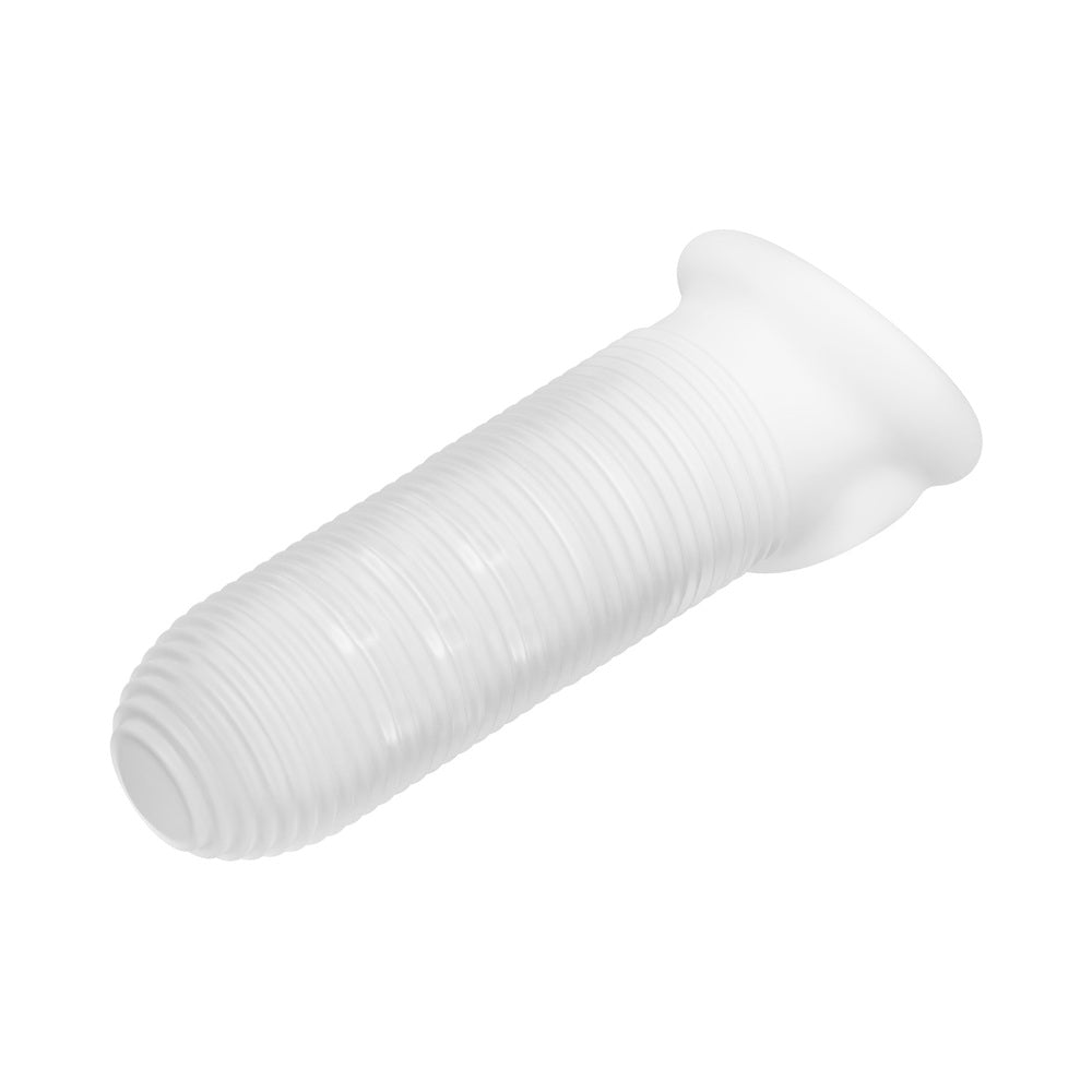 Performance Plus Mercenary Silicone Penis Sheath Small, a textured silicone penis sleeve for added size and confidence.