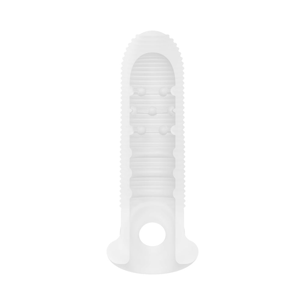 Performance Plus Mercenary Silicone Penis Sheath Small with textured inner canal for added fullness and sensation.