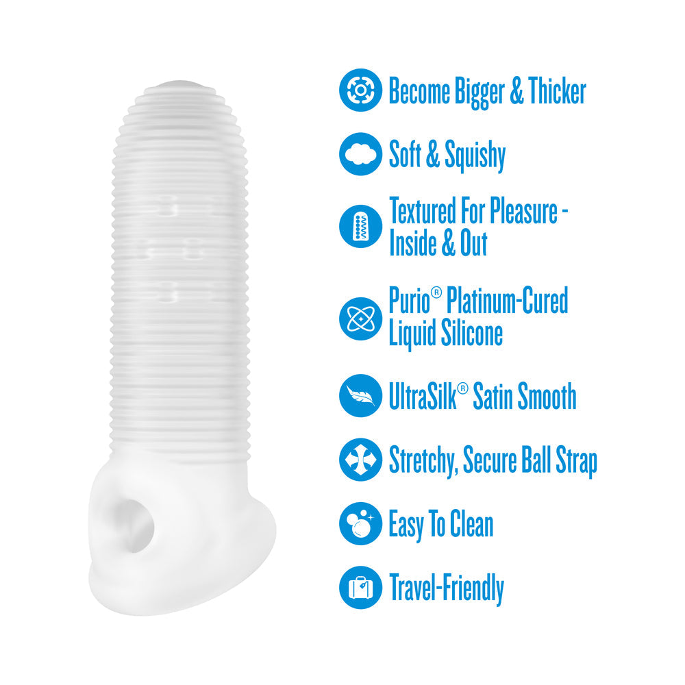 Performance Plus Mercenary Silicone Penis Sheath Small features soft squishy texture, easy to clean, and travel-friendly design.