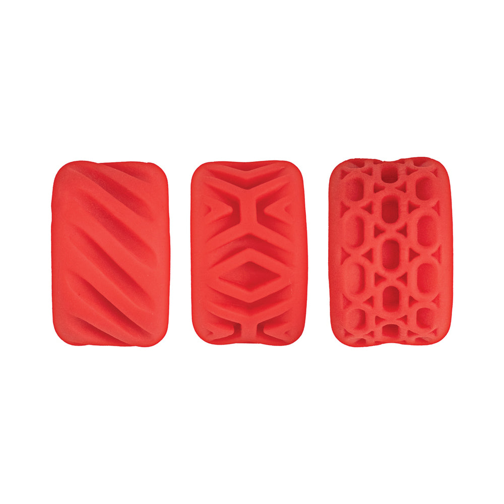 Nasstoys Super Stretchy Stroker Rings 3 Pack Red - Image 3