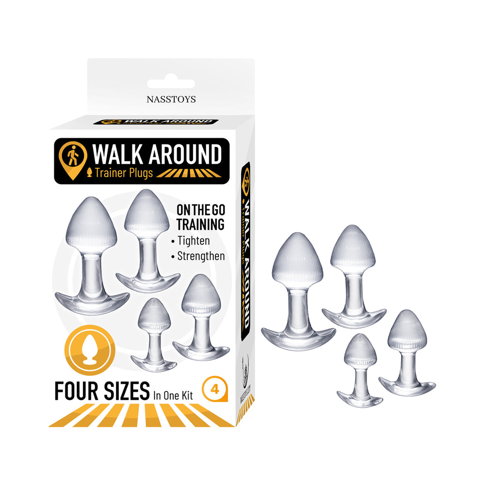 Walk Around Trainer Plugs 4-piece Set Clear