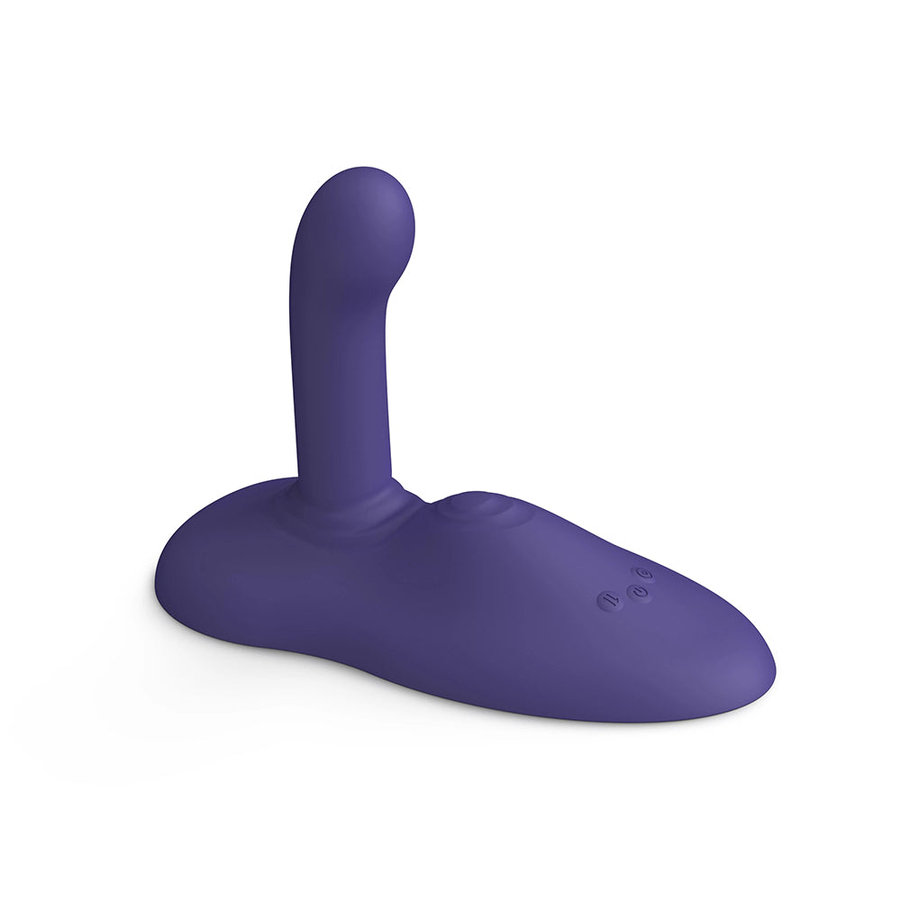 Love To Love Gofast Thrusting Vibrator Midnight Indigo in sleek purple design with thrusting and tapping features.