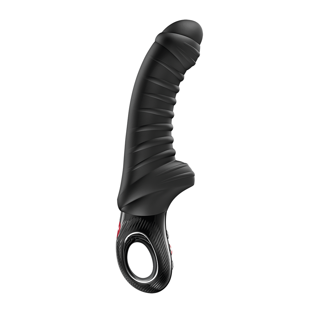 Fun Factory Tiger G-Spot Vibrator Black with flexible silicone and ergonomic design for intense pleasure.