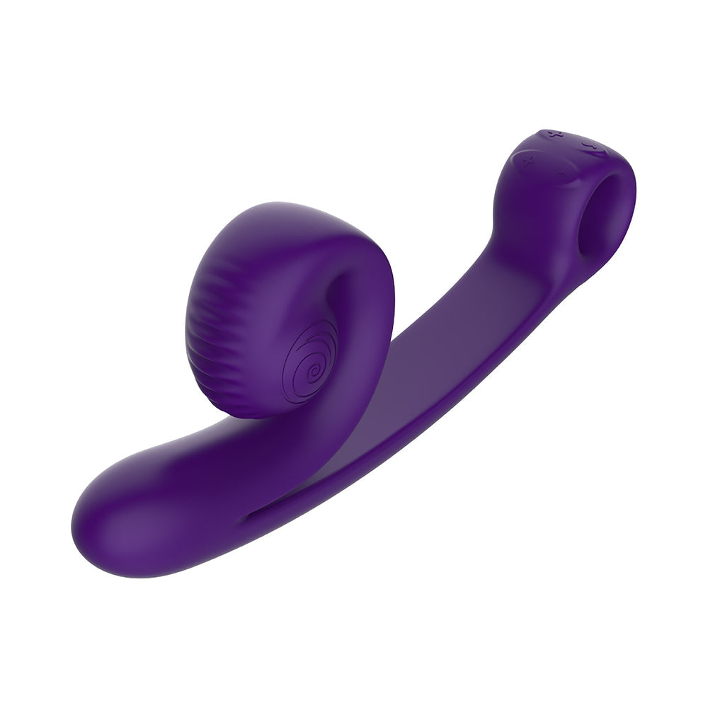 SVibe Snail Curve Dual Vibrator Purple for dual stimulation and G-spot pleasure.