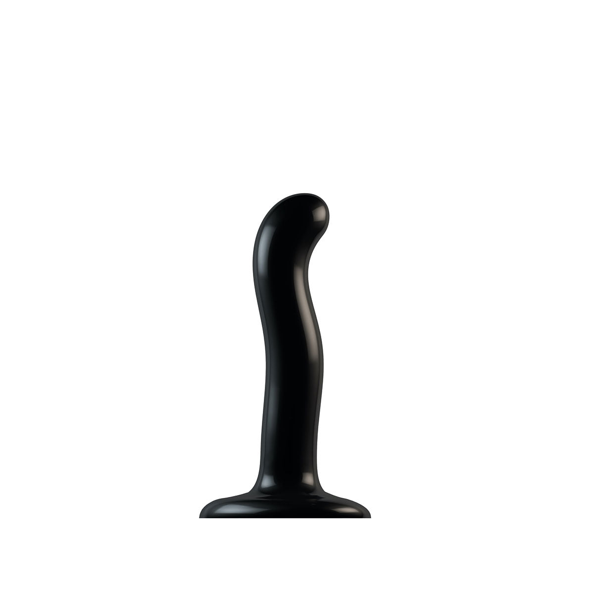 Strap-On-Me P&G Spot Dildo Small Black featuring a contoured design for G-spot and P-spot stimulation.