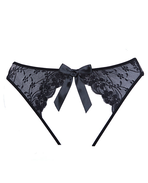Adore Sheer Teaz Open Panty Black OS