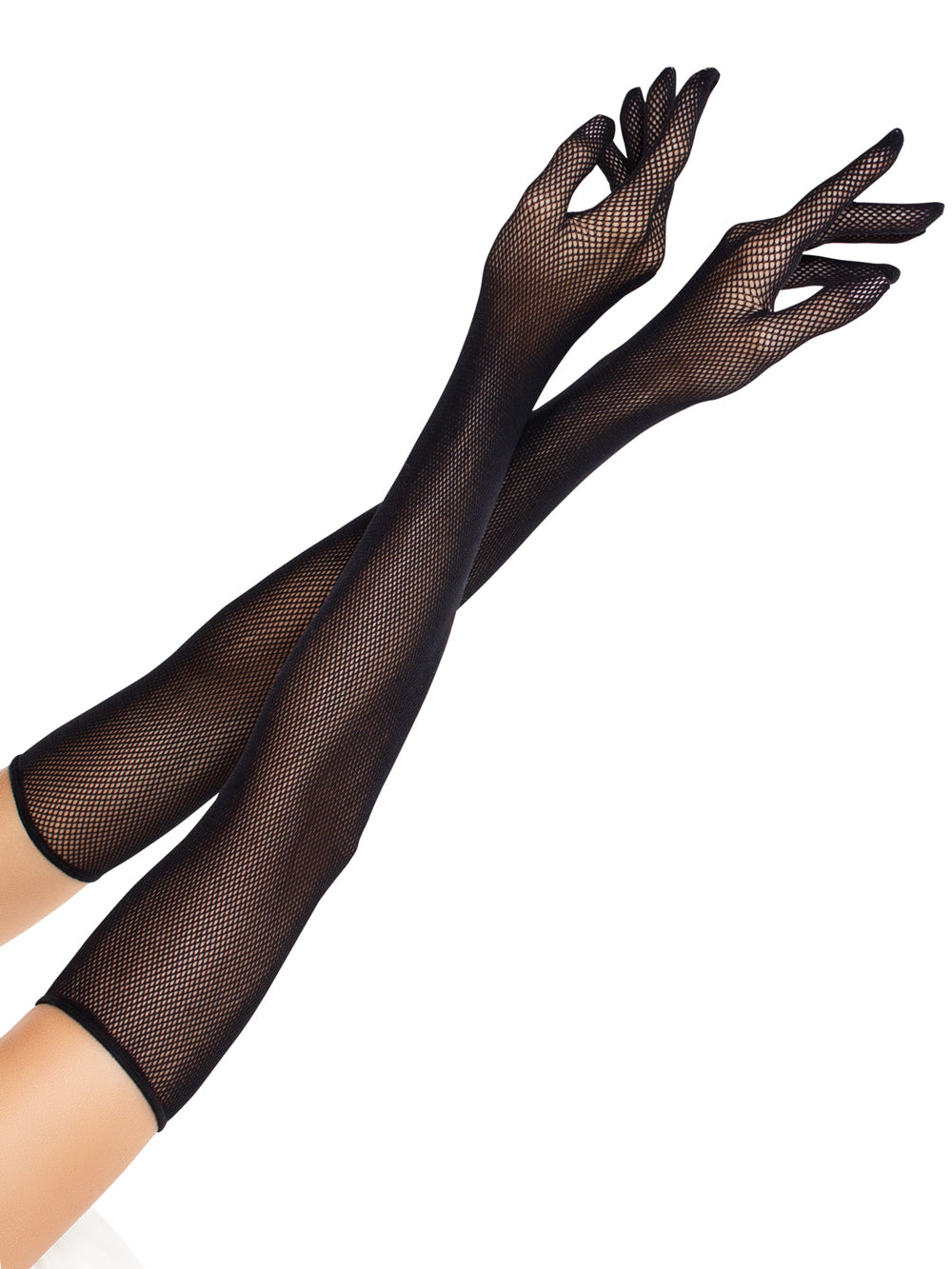 Leg Avenue Opera Length Fishnet Gloves One Size Black