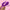 Bang Flexible Silicone Mini Rabbit Vibrator Purple held in hand against a pink background, showcasing its flexible design.