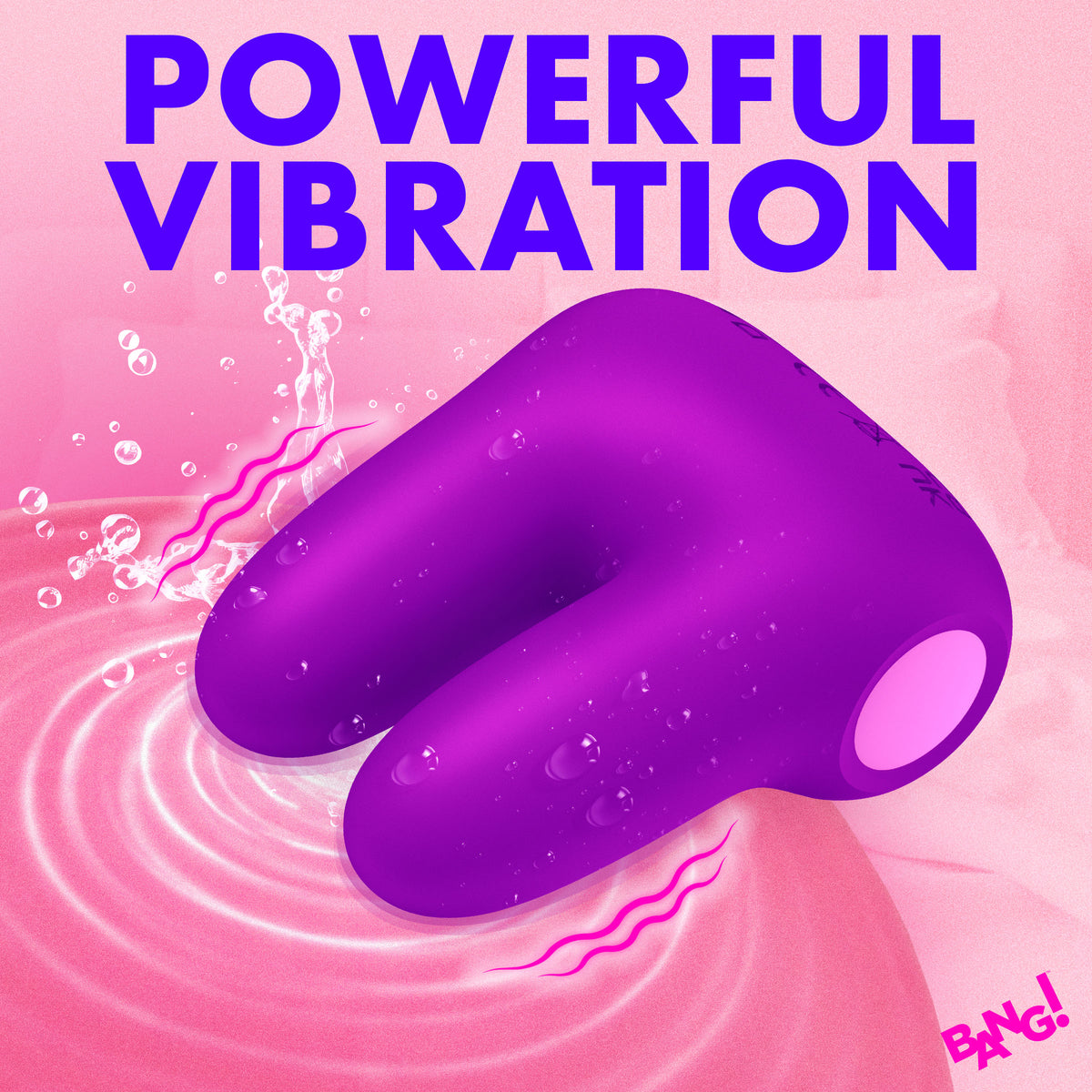 Dual Silicone Clitoral Vibrator Purple with powerful vibration and soft silicone ears for enhanced pleasure.