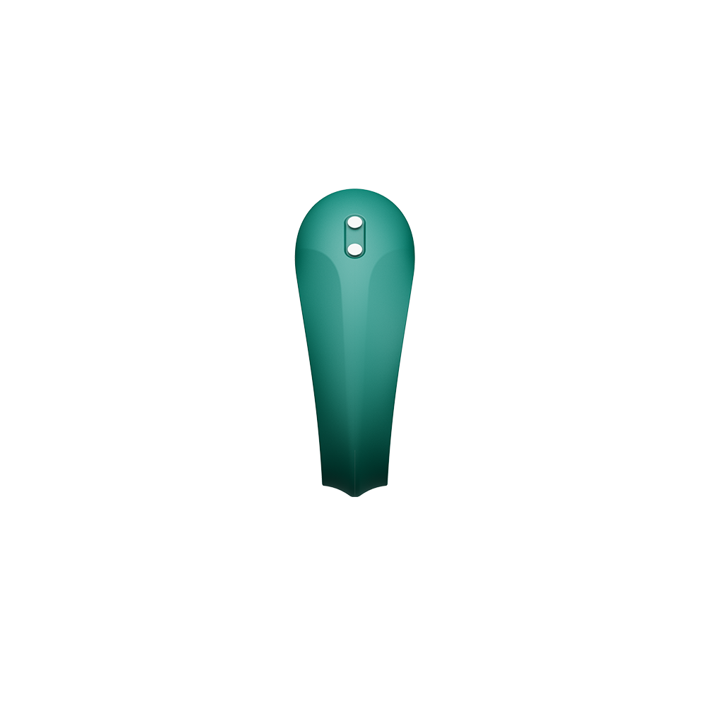 ZALO Apis Vibrating Couples Ring Turquoise Green close-up view showcasing its sleek design and high-quality silicone.