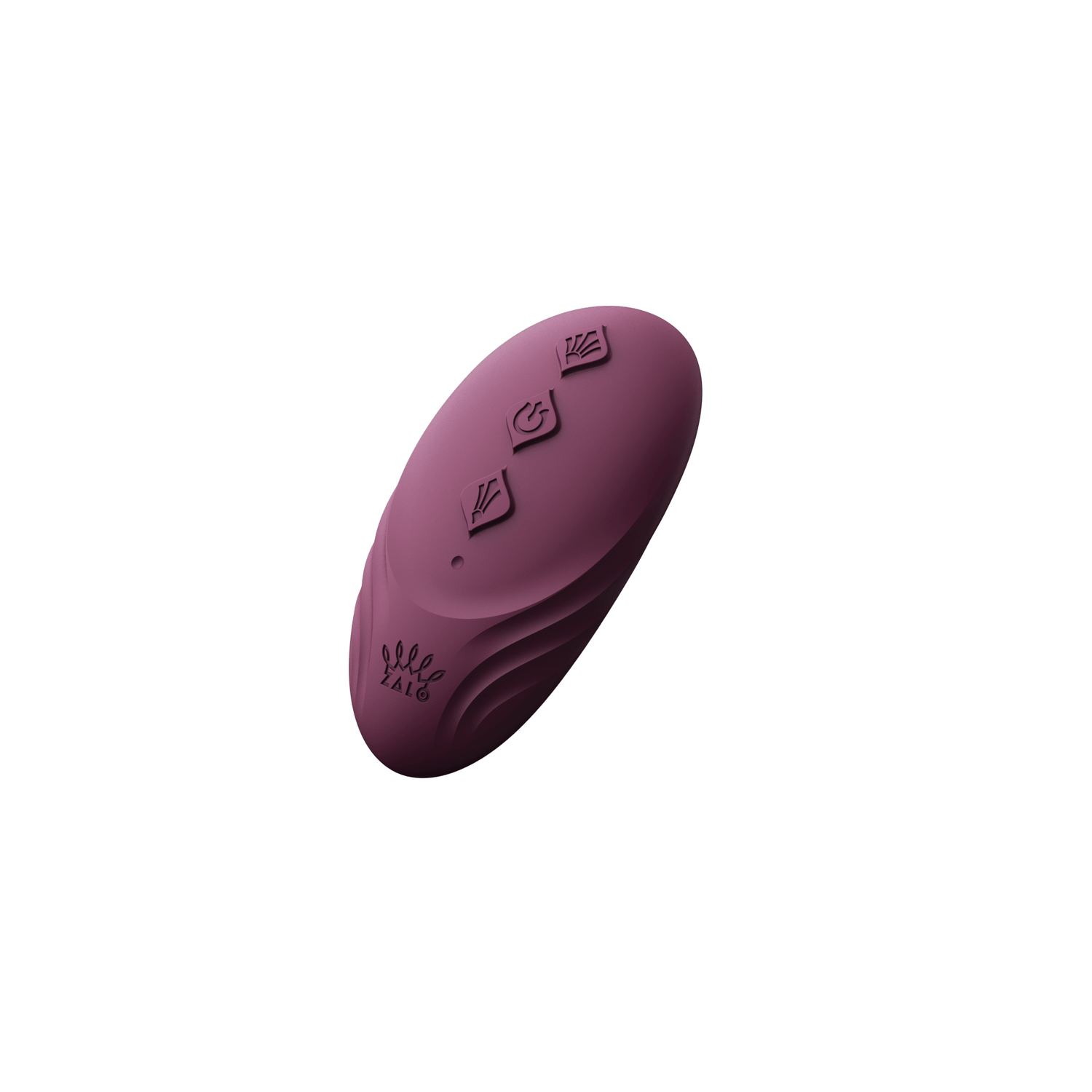 ZALO Aya Wearable Vibrator Velvet Purple ergonomic design sleek compact shape external stimulation